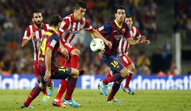 Spanish Super Cup, Atletico Madrid, Barcelona, David Villa, Sergio Busquets, Xavi